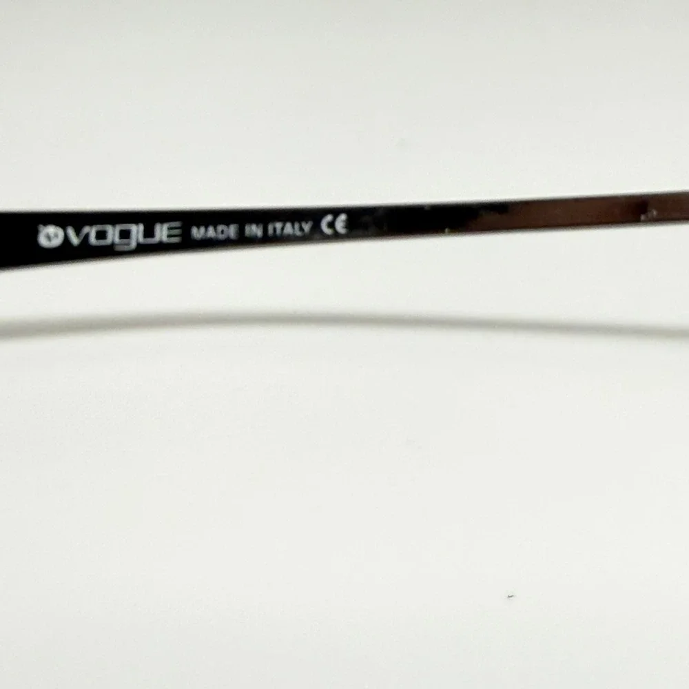 Vogue VO 2334 1225 Tortoise Rectangular Eyeglass Frames Italy 50-16-130 Gunmetal